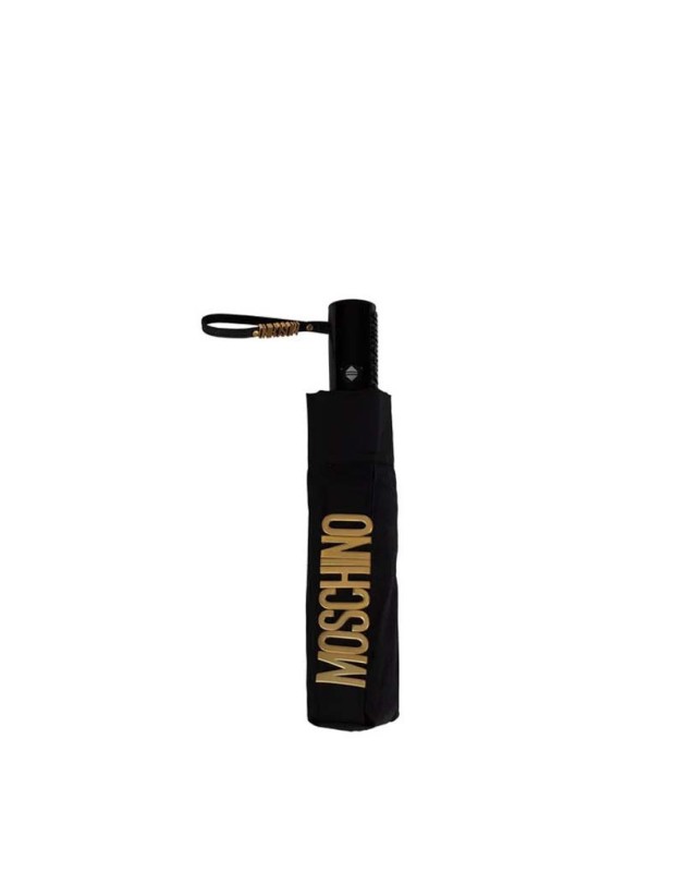 MOSCHINO - Ombrello openclose con logo in oro