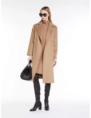 MAX MARA - Cappotto a vestaglia in lana