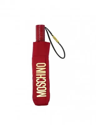 MOSCHINO - Ombrello openclose con logo in oro