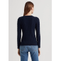 RALPH LAUREN - Maglia in cotone a trecce ricamata