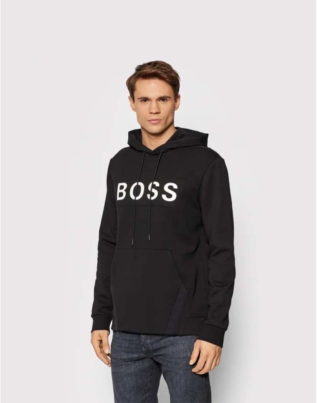 BOSS - Felpa oversize con cappuccio