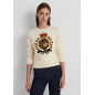 RALPH LAUREN - Maglia in misto cotone con stemma