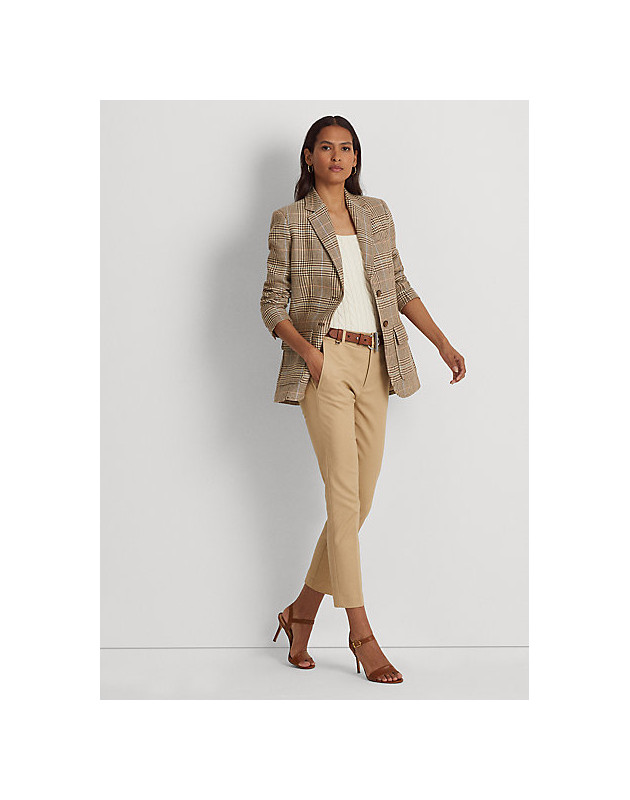 RALPH LAUREN - Pantaloni in cotone stretch double-face