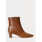 RALPH LAUREN - Stivaletti Willa in pelle brunita