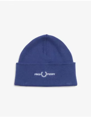 FRED PERRY - Berretto in misto cotone con logo e corona d'alloro