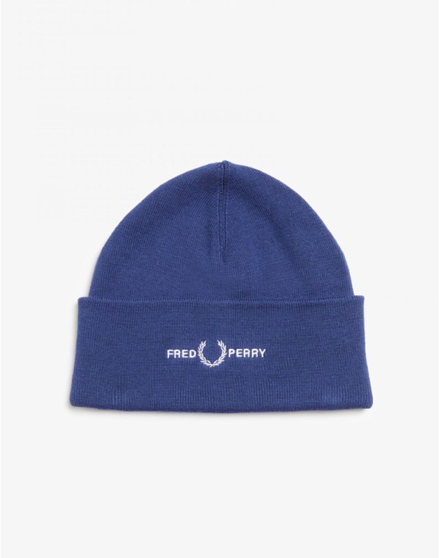 FRED PERRY - Berretto in misto cotone con logo e corona d'alloro