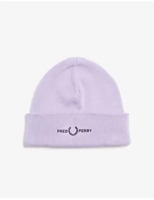 FRED PERRY - Berretto in misto cotone con logo e corona d'alloro