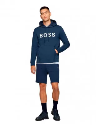 BOSS - Felpa oversize con cappuccio