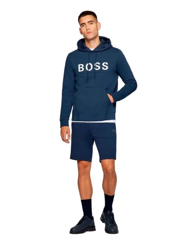 BOSS - Felpa oversize con cappuccio