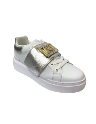 POLLINI - Sneakers Nuke45 bianco/silver