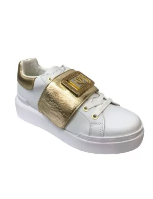 POLLINI - Sneakers Nuke45 bianco/oro