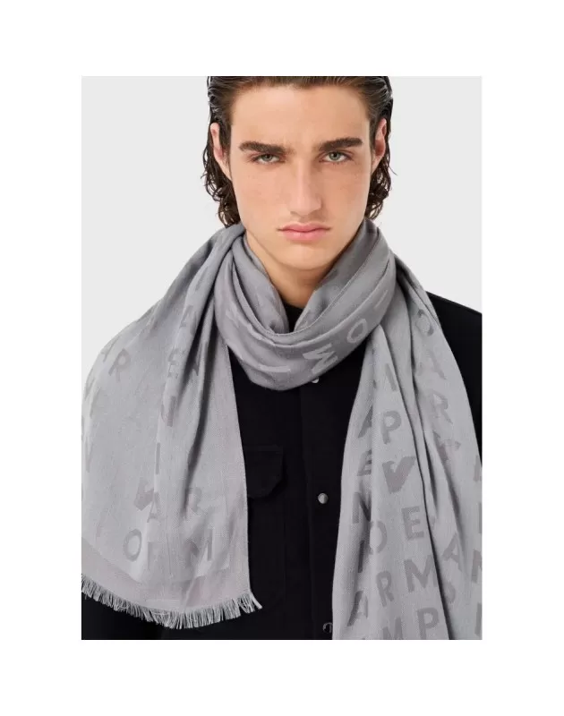 EMPORIO ARMANI - Grey Scarf