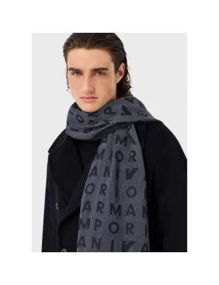 EMPORIO ARMANI - Blue Scarf