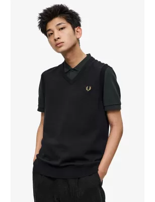 FRED PERRY - Maglioncino Smanicato